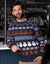 Navy Fairisle Knitted Crew Neck Christmas Jumper