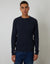 Navy Cable Knit Crew Neck Jumper