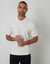 Ecru Moss Stitch Knitted Polo