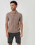 Taupe Knitted Short Sleeve Shirt
