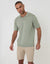 Sage Green Knitted Trophy Neck Polo