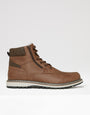 Brown Sherpa Lined Worker Boots
