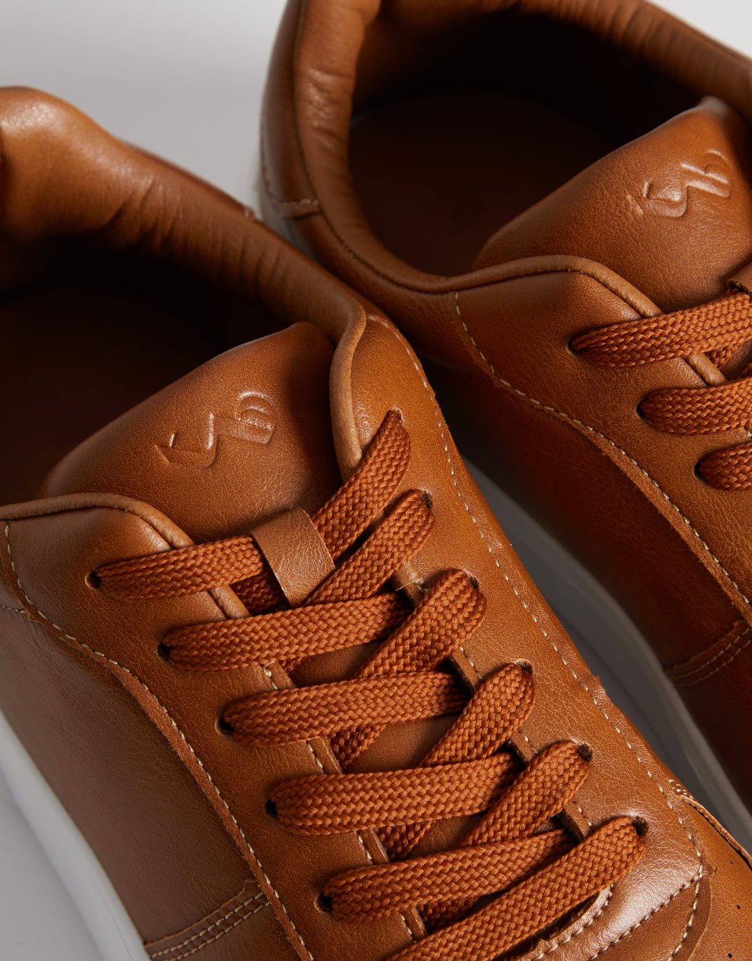Tan Brown Retro Raised Sole Casual Trainers