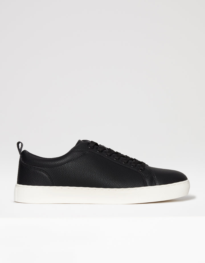 Black Smart Casual Court Trainers