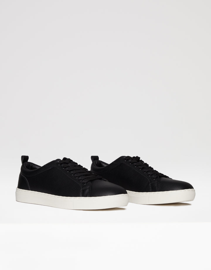 Black Smart Casual Court Trainers