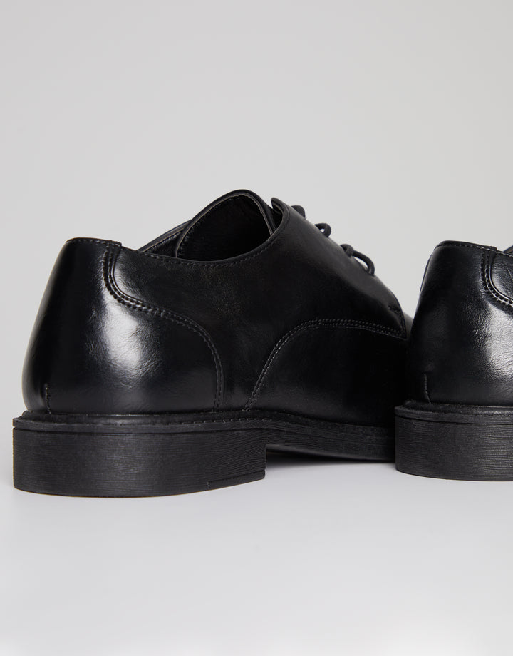 Black Smart Derby Shoes