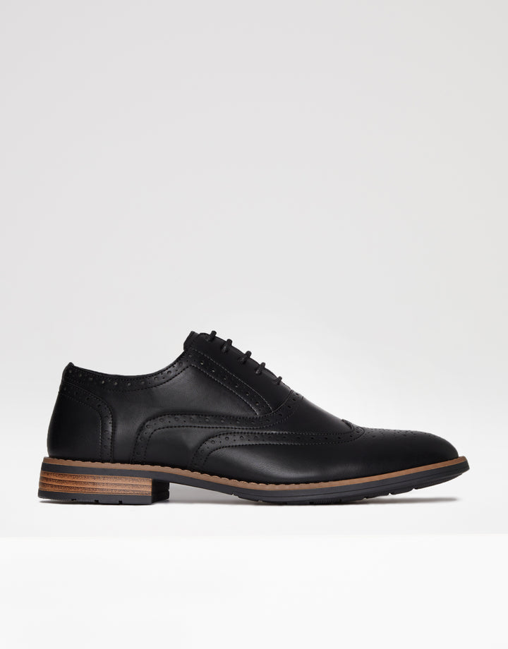 Black Contrast Sole Brogues