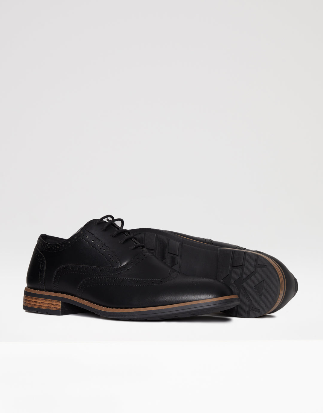 Black Contrast Sole Brogues