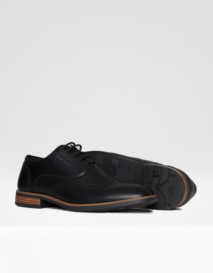 Black Contrast Sole Brogues