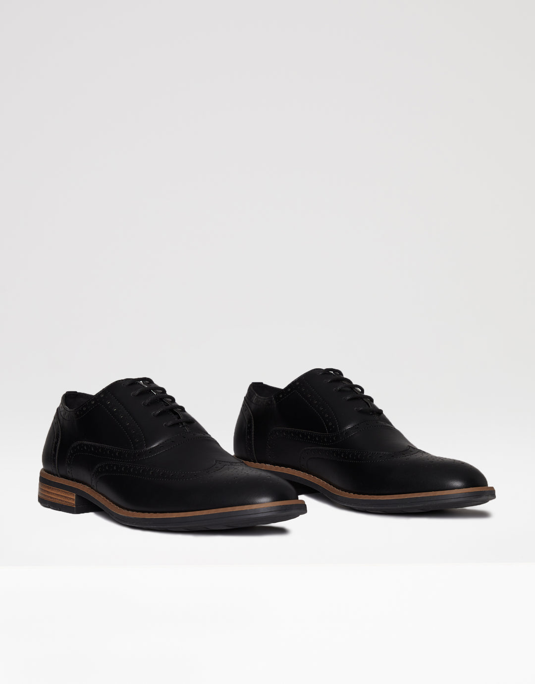 Black Contrast Sole Brogues