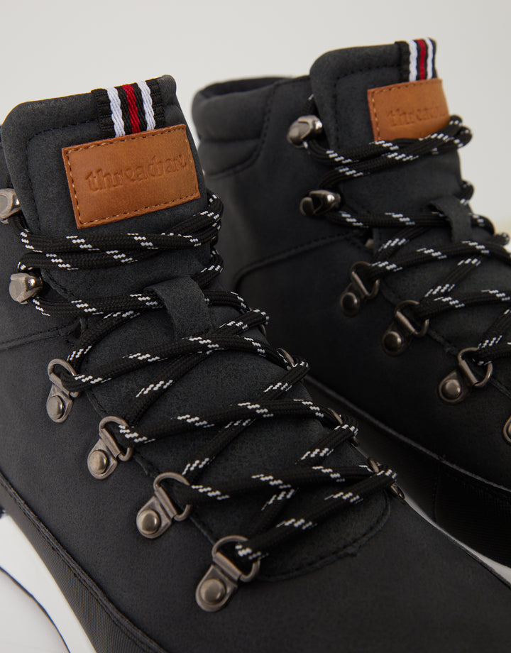 Black Essential Hiker Boots