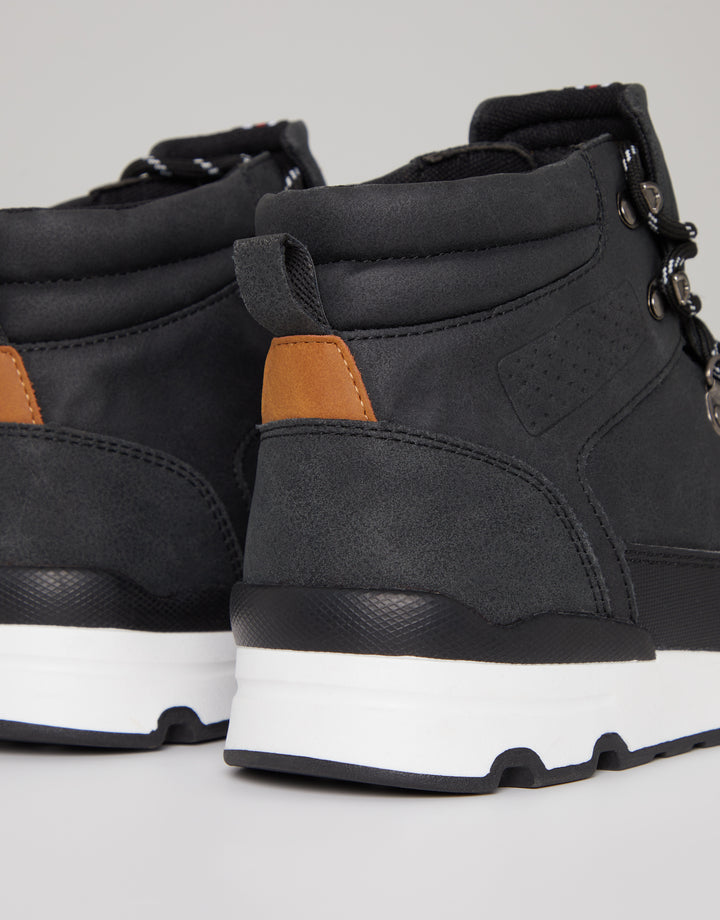 Black Essential Hiker Boots