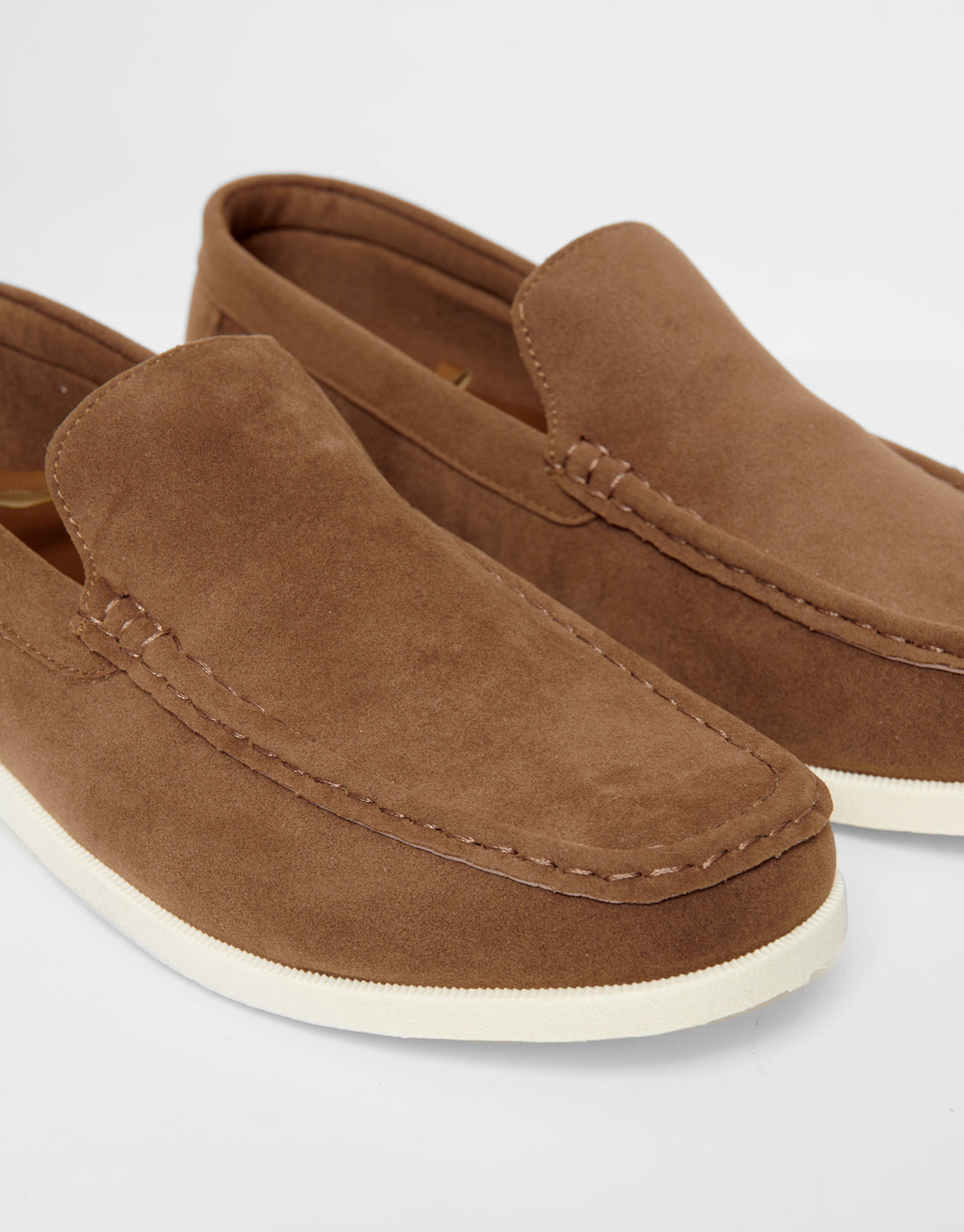 Threadbare Loafers in Taupe - Double Close View