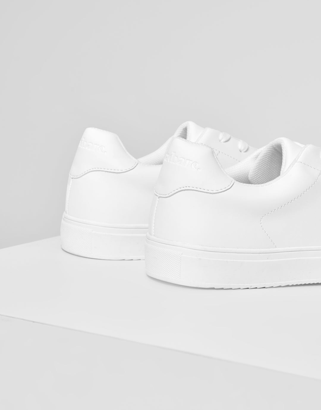 White PU Court Trainers