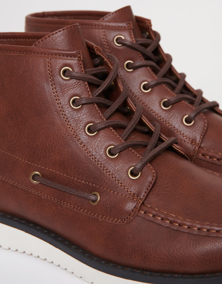 Brown Moccasin Boots