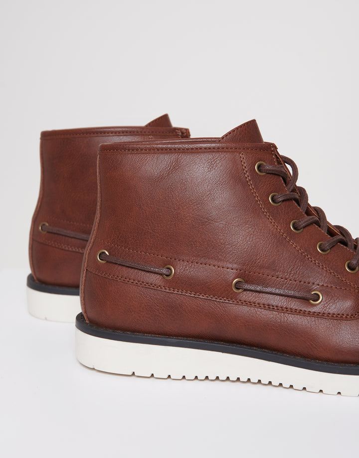 Brown Moccasin Boots