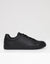 Black PU Court Trainers