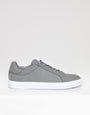 Grey Faux Suede Court Trainers