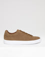 Tan Brown Faux Suede Court Trainers