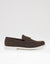Brown Faux Suede Penny Loafers