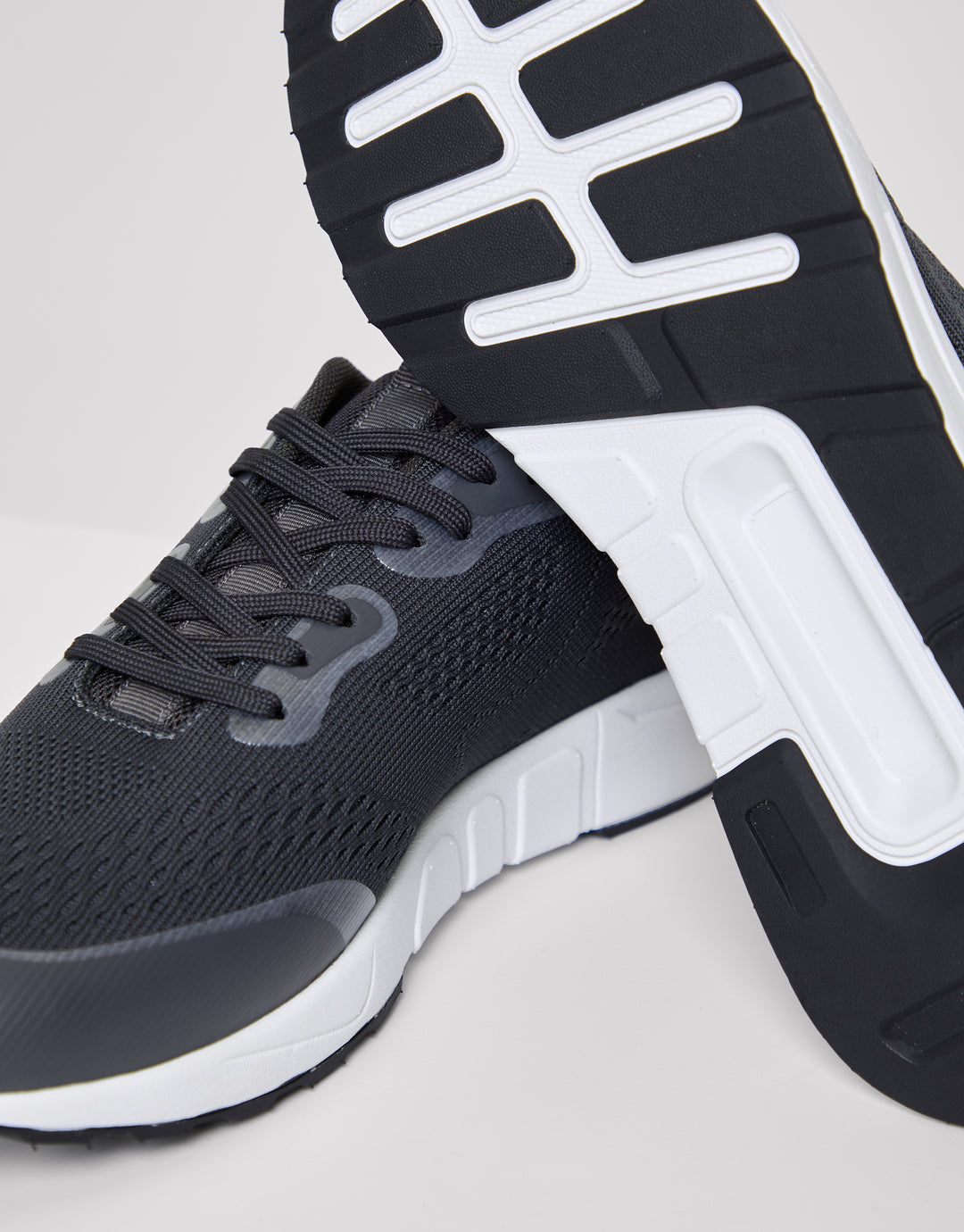 Grey Textured Slip On Trainers