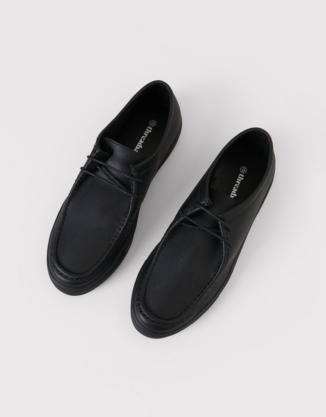 Casual Lace Up Trainers in Black