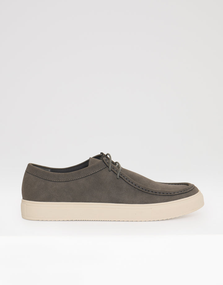 Casual Lace Up Trainers in Grey