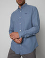 Denim Blue Cotton Long Sleeve Shirt