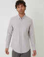 Taupe Cotton Long Sleeve Shirt