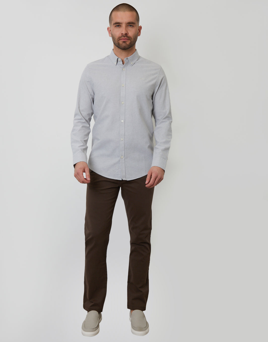 Sage Green Cotton Long Sleeve Shirt
