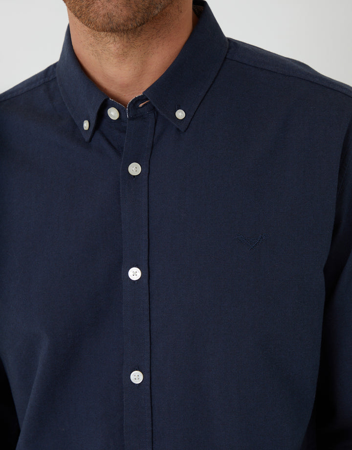 Blue Cotton Long Sleeve Shirt