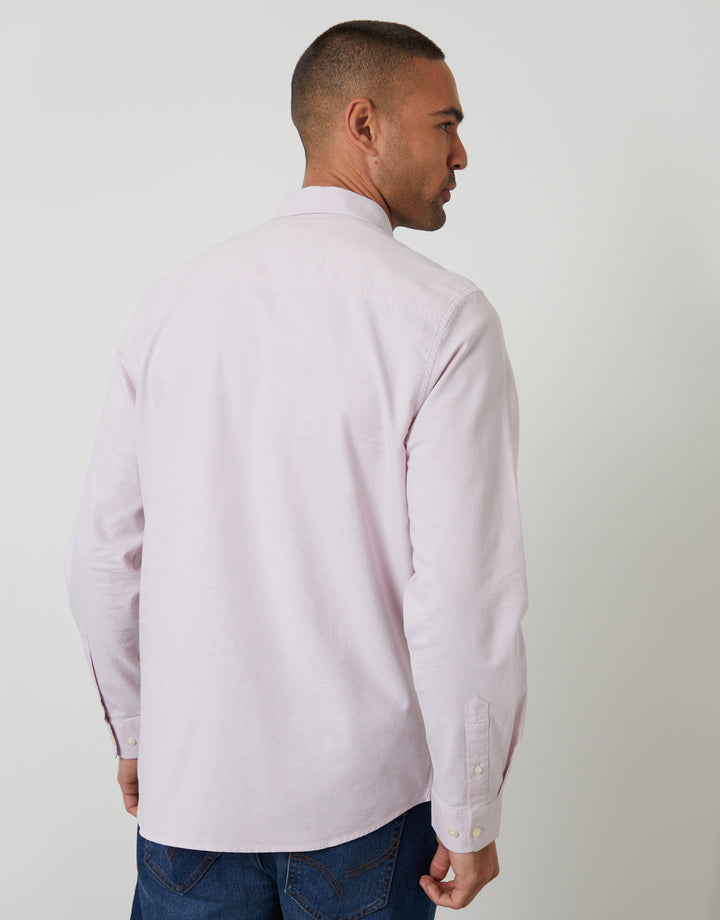 Pink Cotton Long Sleeve Shirt