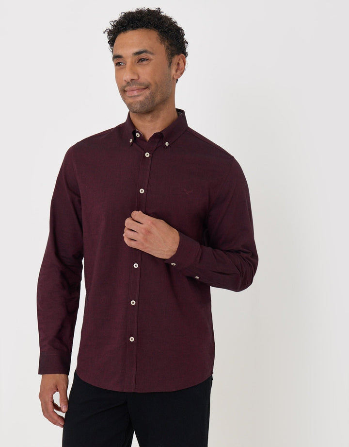 The Classic Cotton Oxford Shirt in Burgundy