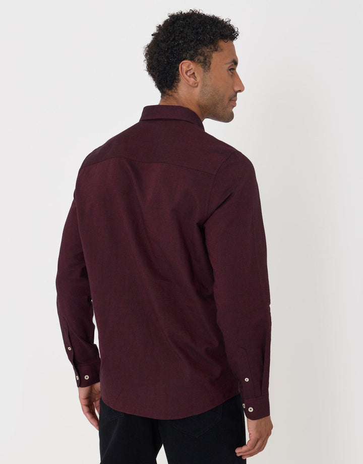 The Classic Cotton Oxford Shirt in Burgundy
