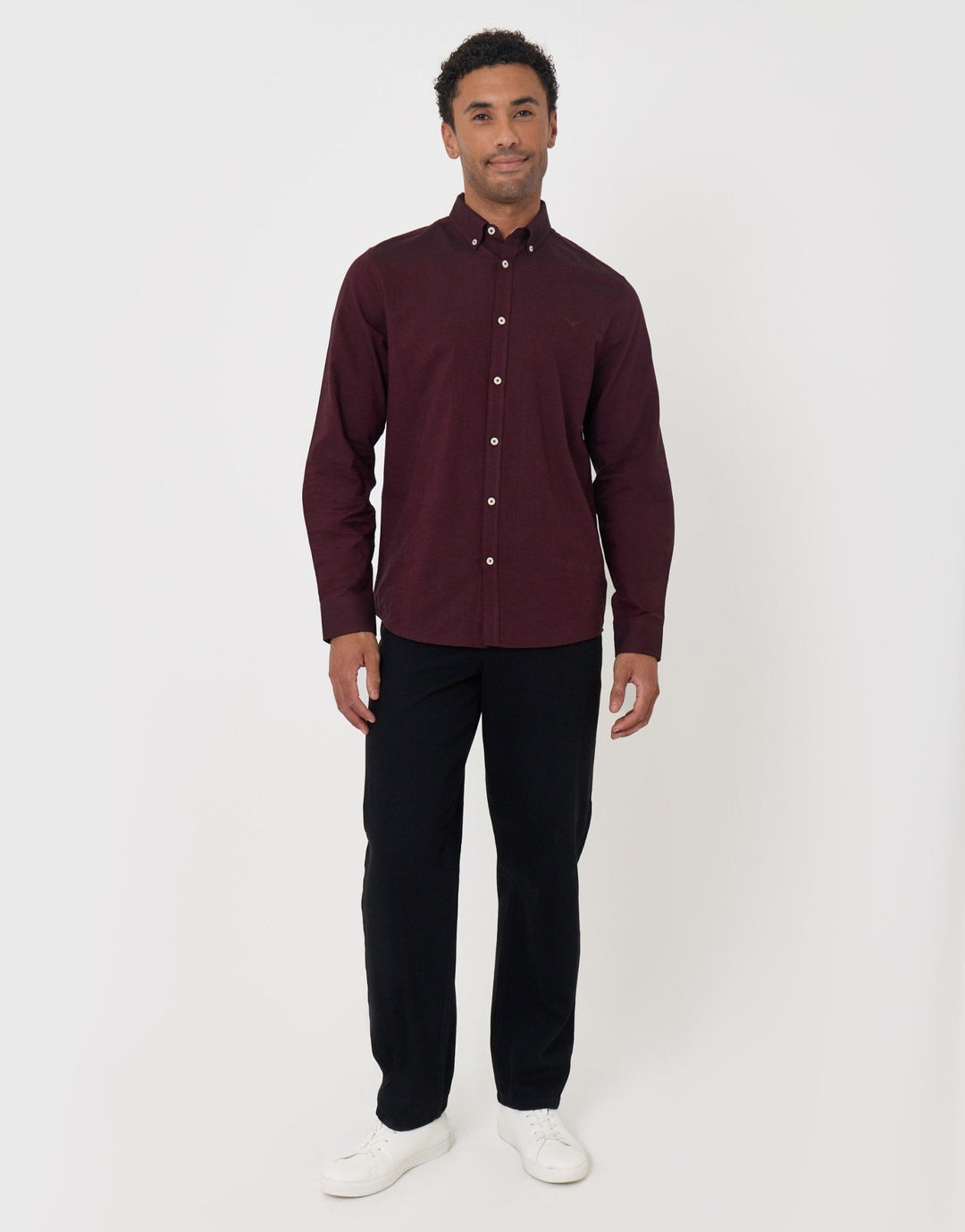 The Classic Cotton Oxford Shirt in Burgundy