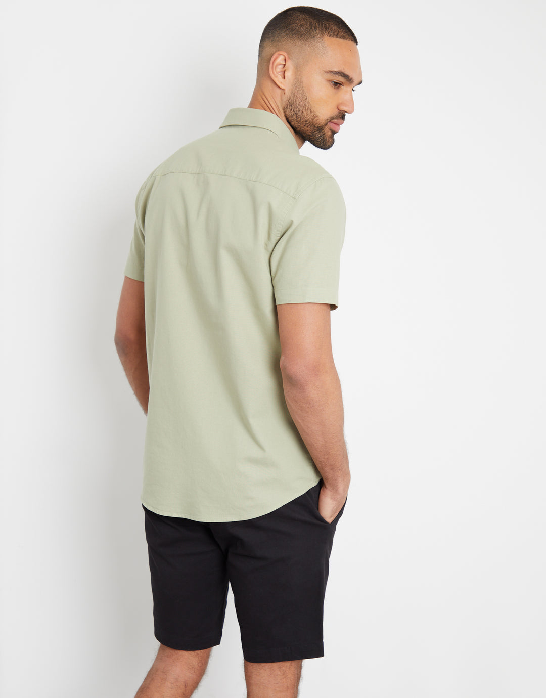 Olive Green Short Sleeve Shirt