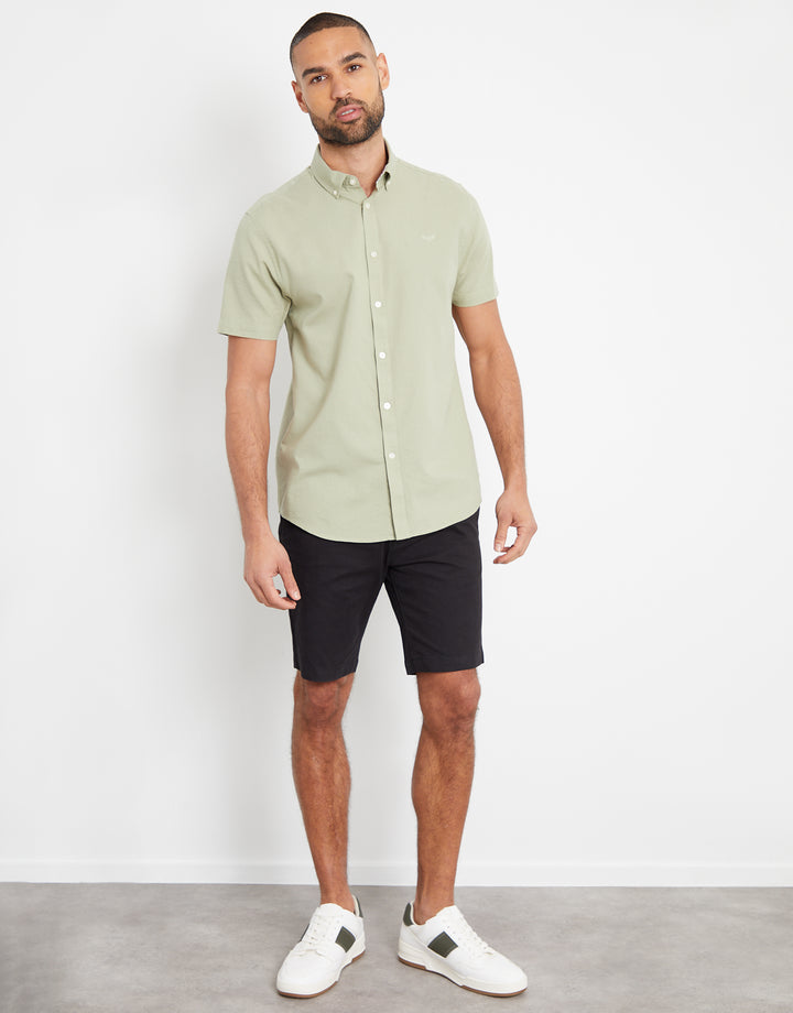 Olive Green Short Sleeve Shirt