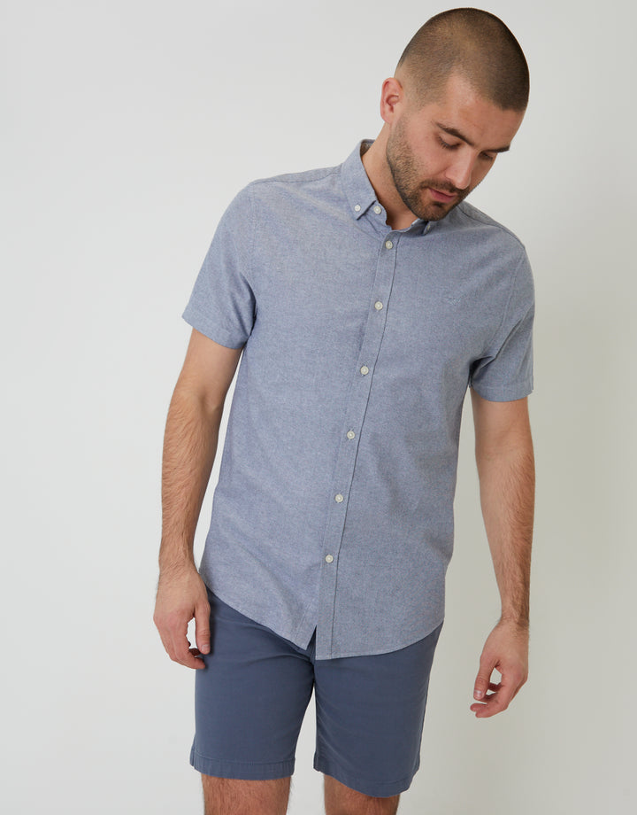 Denim Blue Short Sleeve Shirt