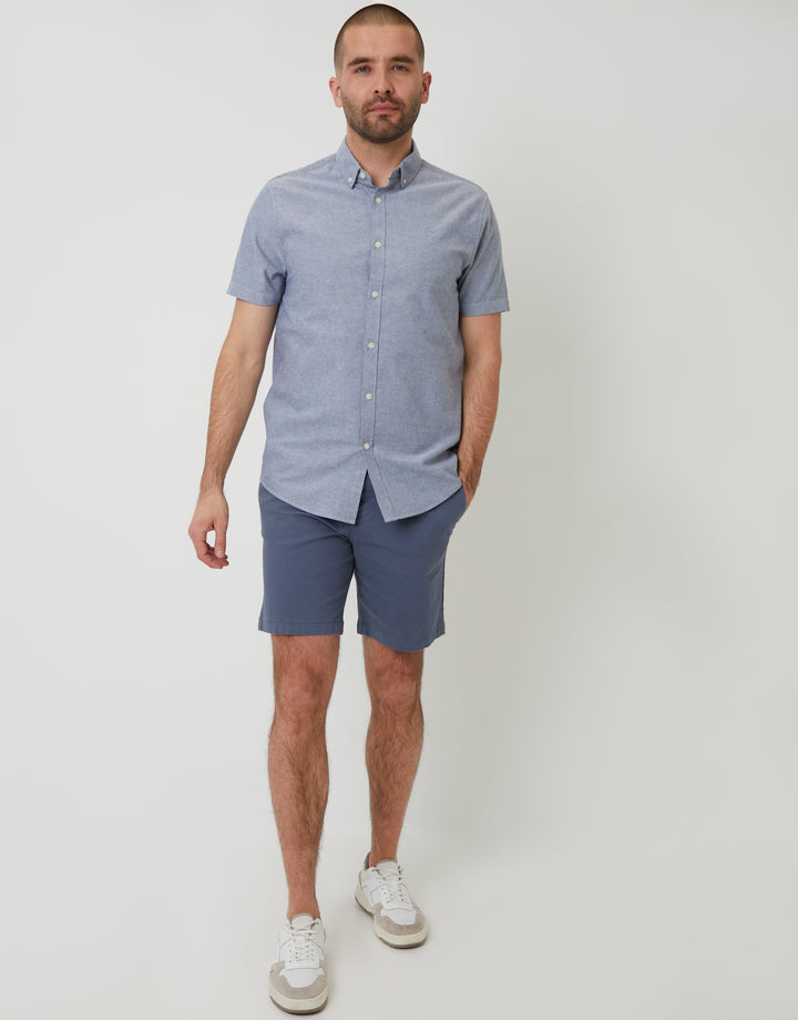 Denim Blue Short Sleeve Shirt