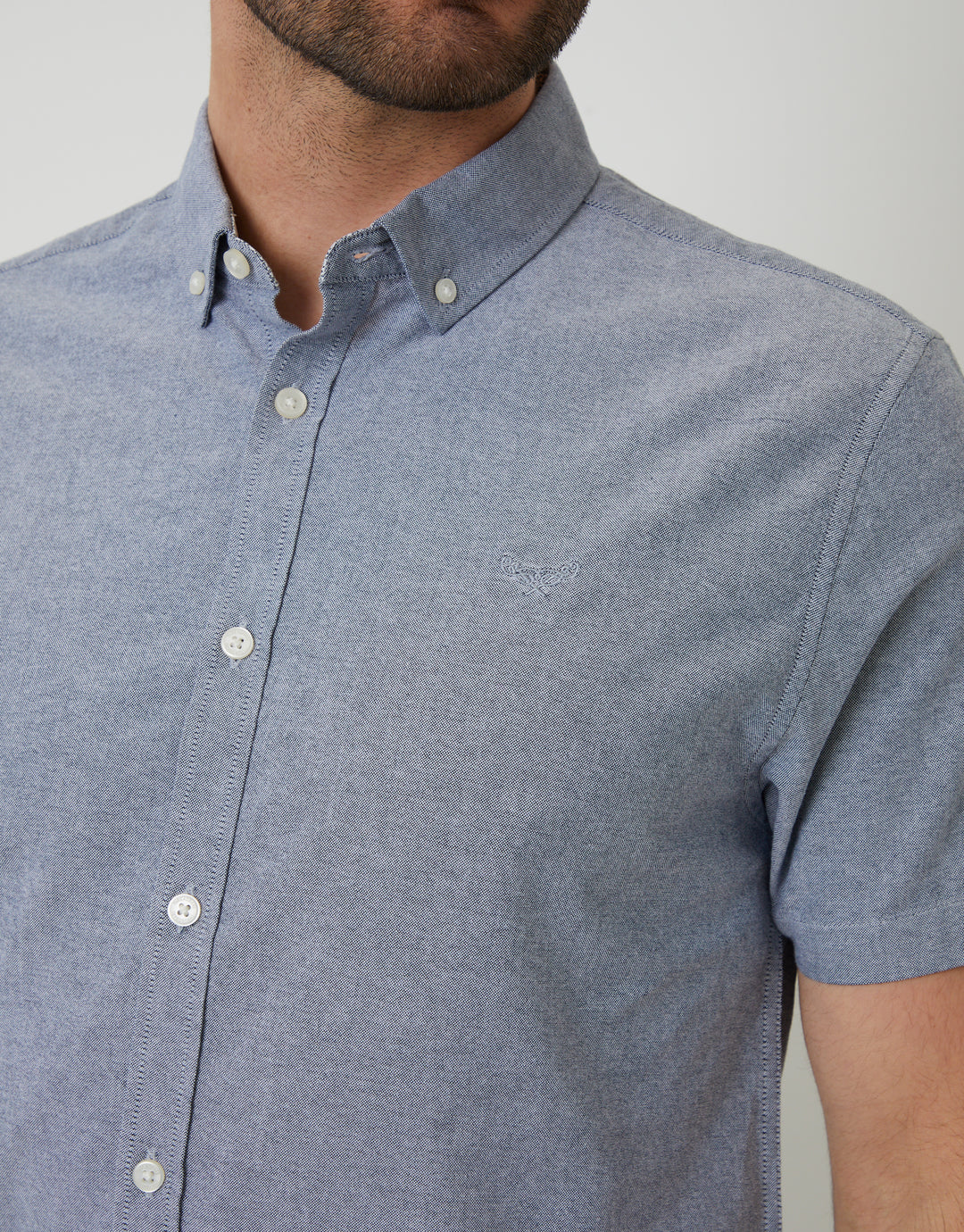 Denim Blue Short Sleeve Shirt