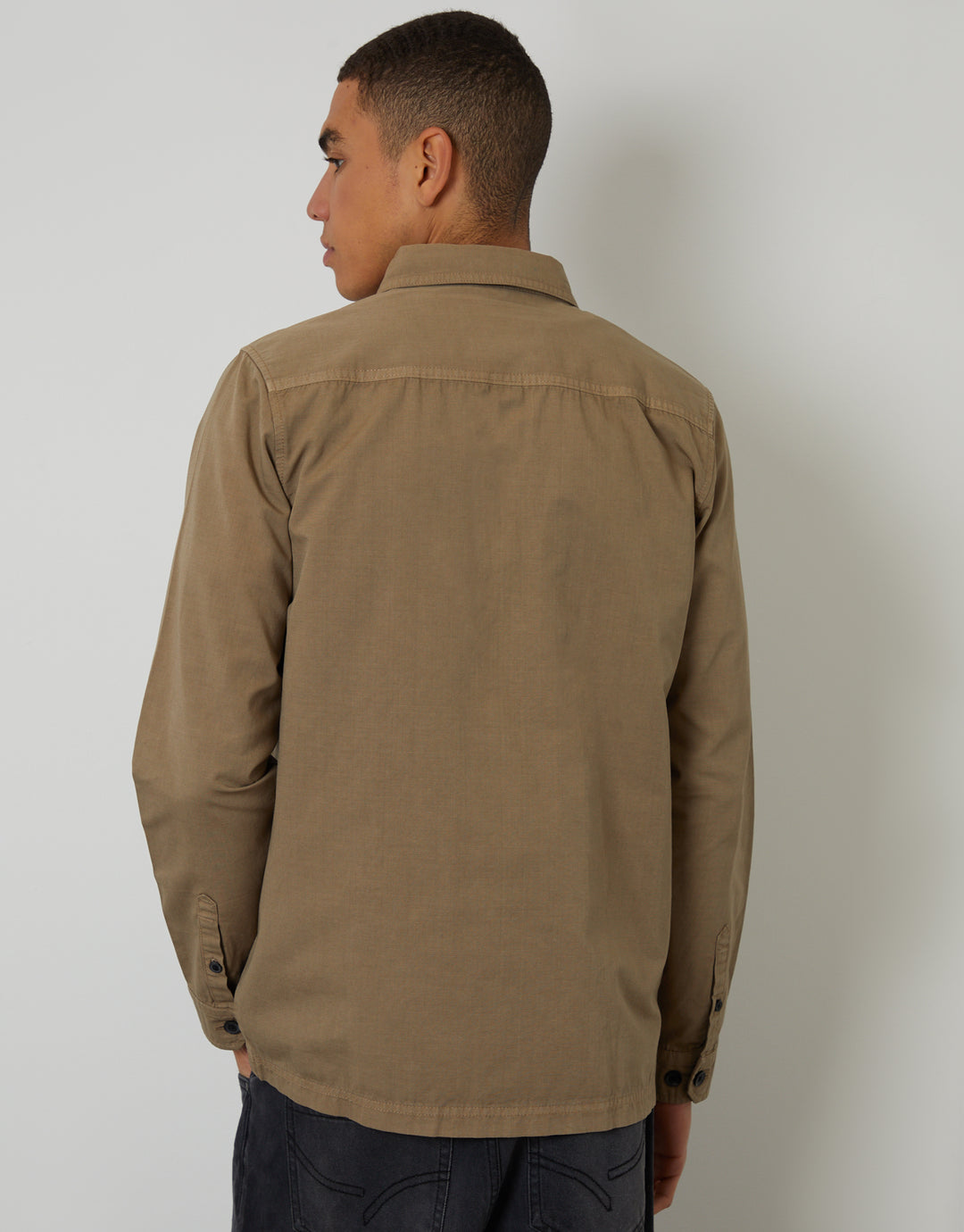 Taupe Lightweight Shacket