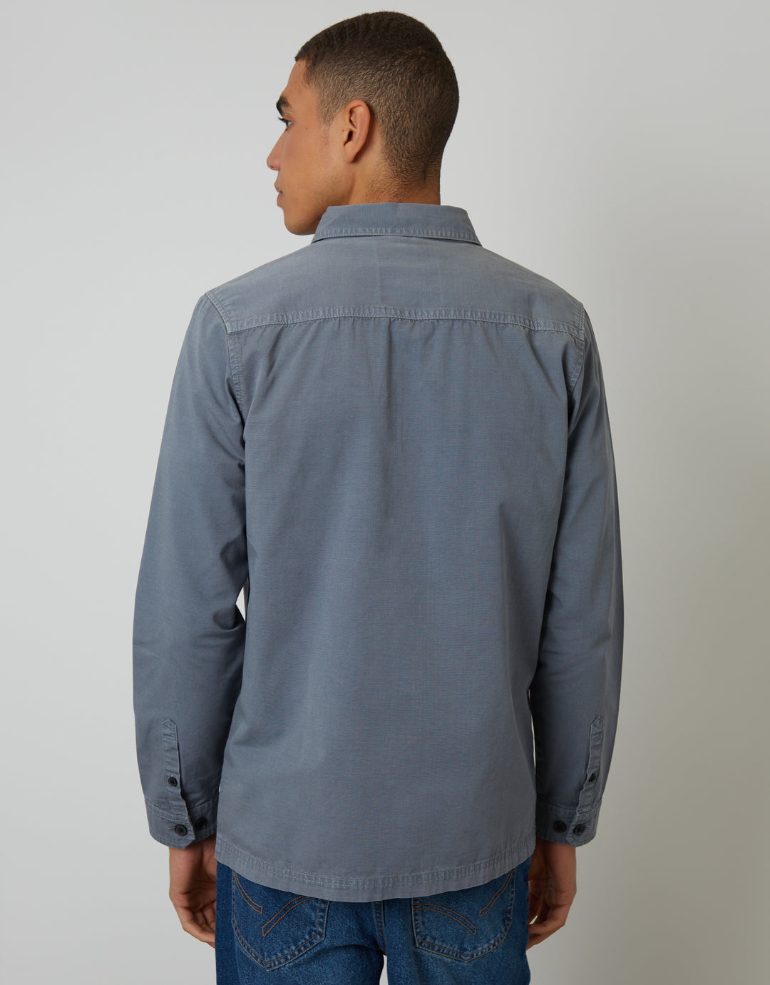 Denim Blue Lightweight Shacket