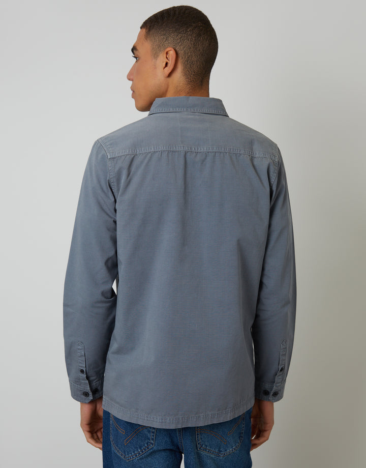 Denim Blue Lightweight Shacket