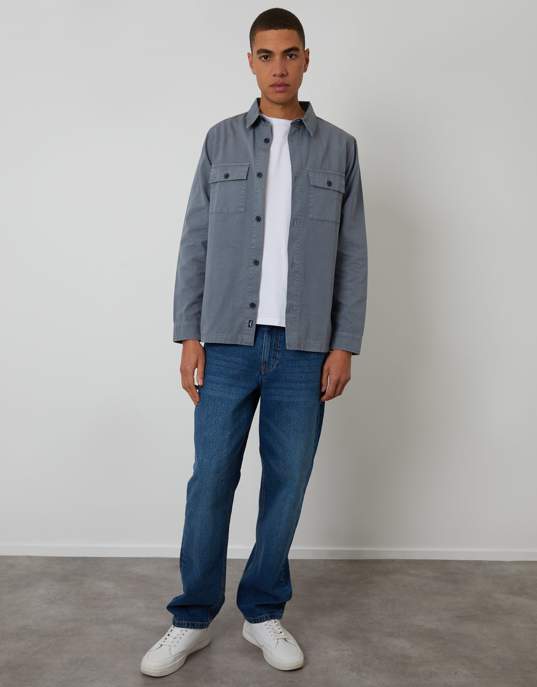 Denim Blue Lightweight Shacket