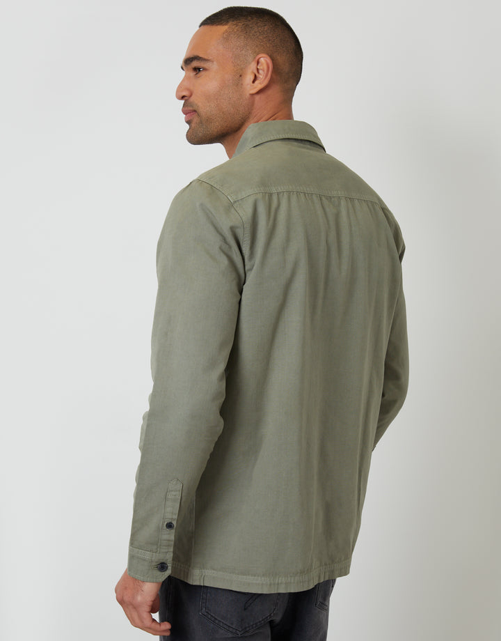 Sage Green Lightweight Shacket