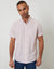 Pink Short Sleeve Linen Blend Shirt
