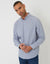 Denim Blue Long Sleeve Linen Blend Shirt