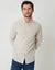Light Stone Long Sleeve Linen Blend Shirt