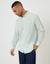 Long Sleeve Linen Blend Shirt in Mint Green