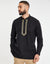 Black Long Sleeve Tunic Kurta Shirt